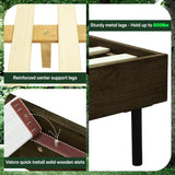 Acacia Alander Deluxe Wood Platform Bed Frame - Megsu Acacia Alander Deluxe Wood Platform Bed Frame - Megsu