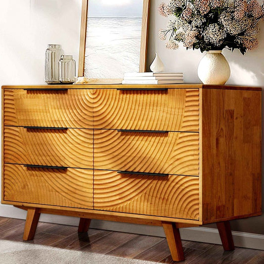 Acacia Harmony Dresser with 6 Drawers - Megsu