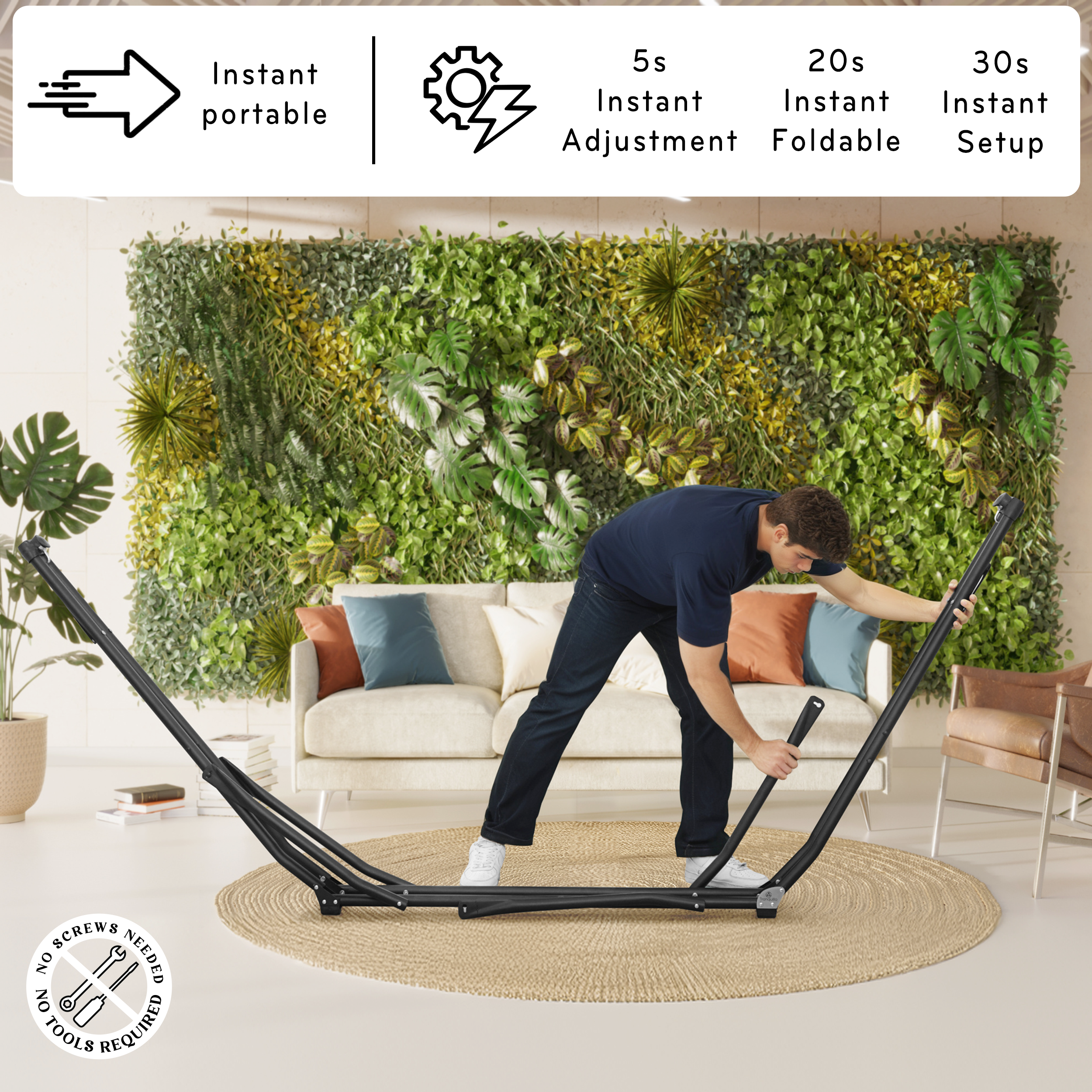 Tranquillo UniGen Transforming Hammock Stand - Megsu Tranquillo UniGen Transforming Hammock Stand - Megsu