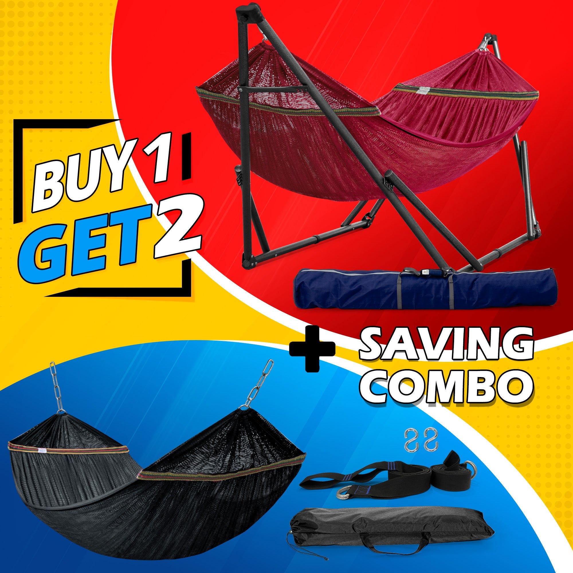Tranquillo Comfort Set Original Hammock Stand - Megsu Tranquillo Comfort Set Original Hammock Stand - Megsu
