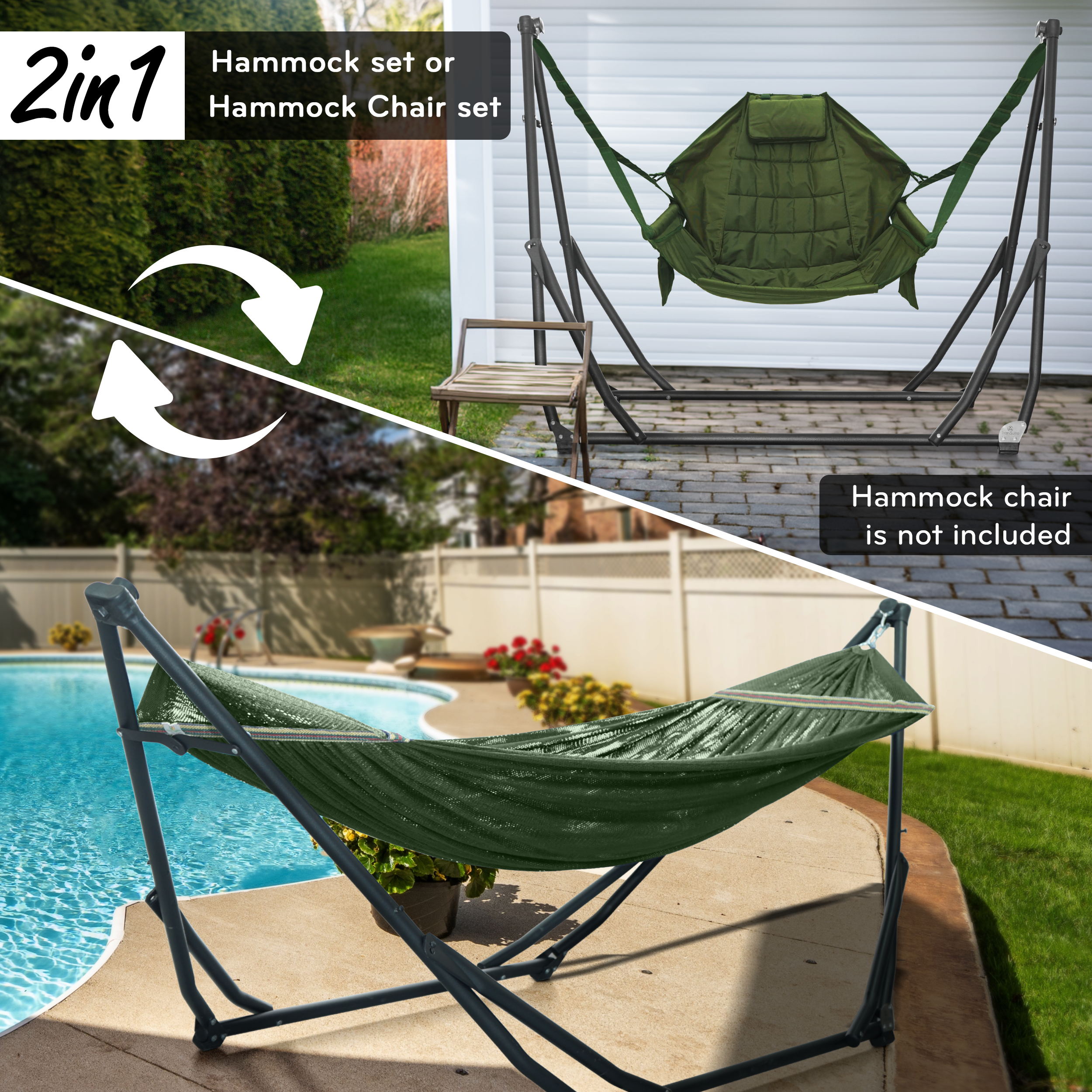 Tranquillo UniGen Transforming Hammock Stand - Megsu Tranquillo UniGen Transforming Hammock Stand - Megsu