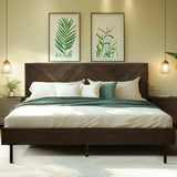 Acacia Alander Deluxe Wood Platform Bed Frame - Megsu