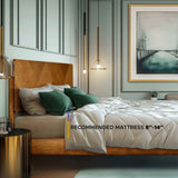 Rorns Bifrost Platform Bed Frame With Headboard - Megsu