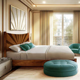 Rorns Sunset Platform Bed Frame With Headboard - Megsu