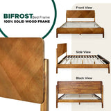 Rorns Bifrost Platform Bed Frame With Headboard - Megsu