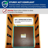 Acacia Harmony Dresser with 5 Drawers - Megsu