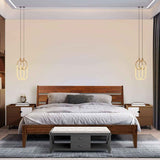 Acacia Emery Solid Wood Bed Frame - Stylish and Durable Acacia Wood Design for Your Bedroom - Megsu