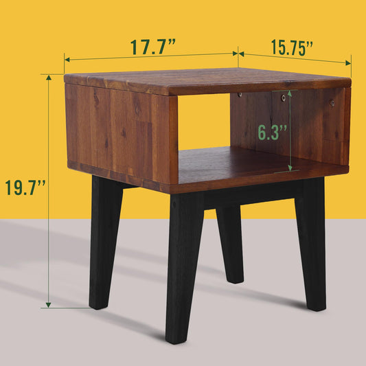 Table de chevet en bois massif Serena