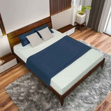 Acacia Emery Solid Wood Bed Frame - Stylish and Durable Acacia Wood Design for Your Bedroom - Megsu