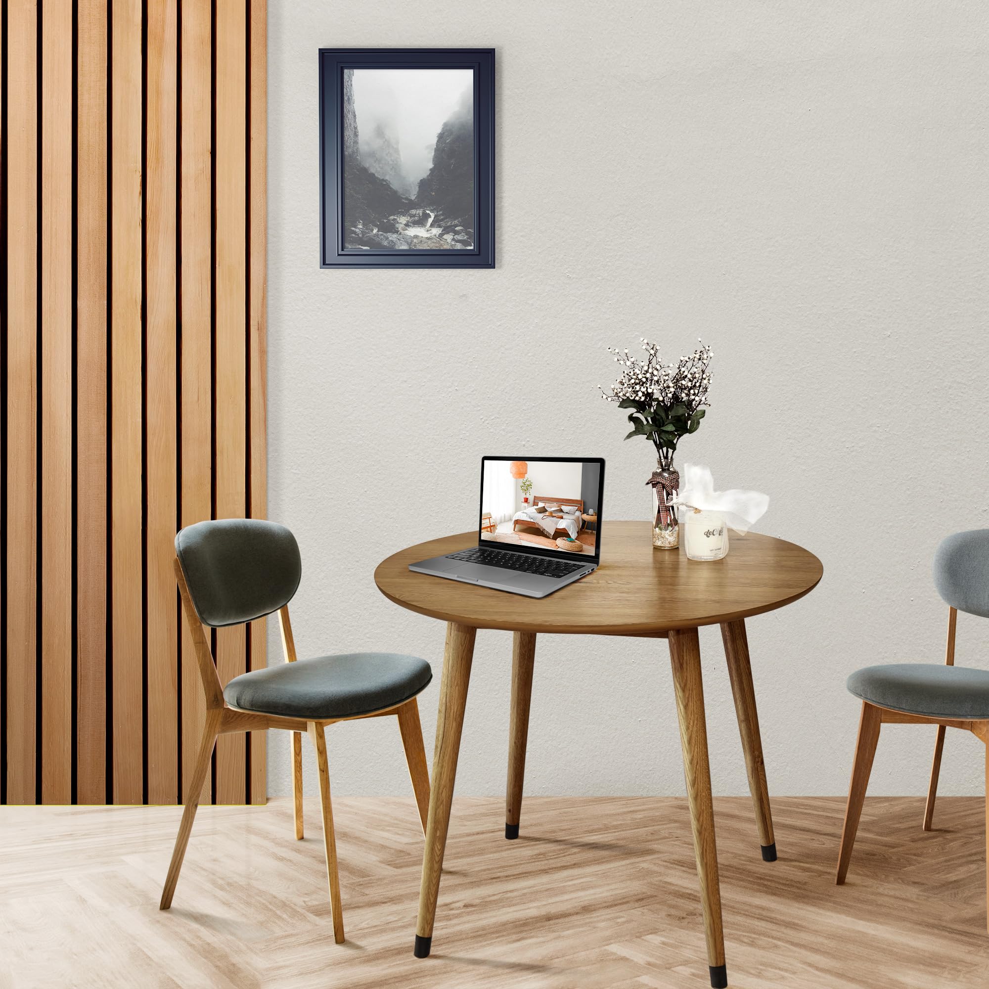 Acacia Alma Solid Wood Dining Table 36" - Megsu