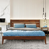 Emery Solid Wood Bed Frame & Nightstand Bedroom Set