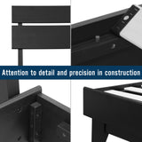 Aurora Solid Wood Bed Frame and Matching Nightstand Bedroom Set