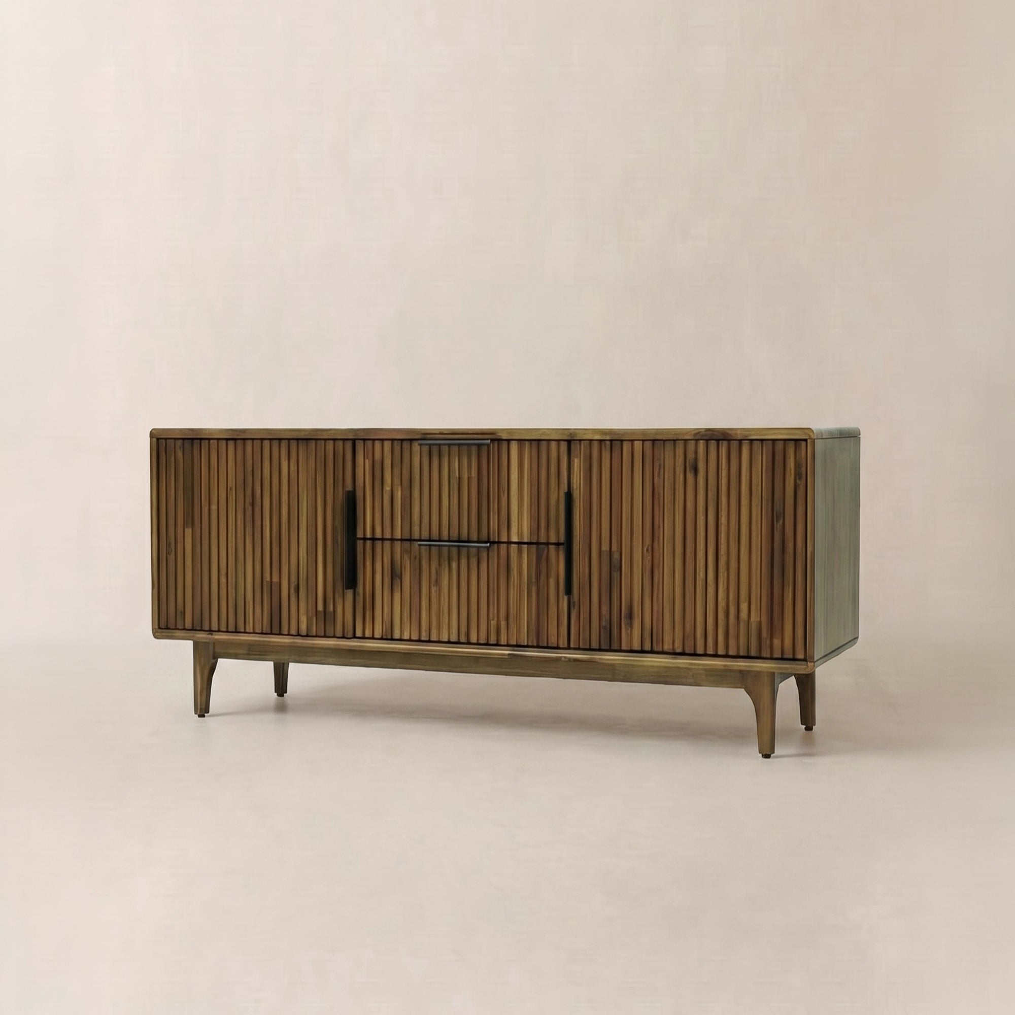 Mueble de TV de madera acanalada Megsu Bosk