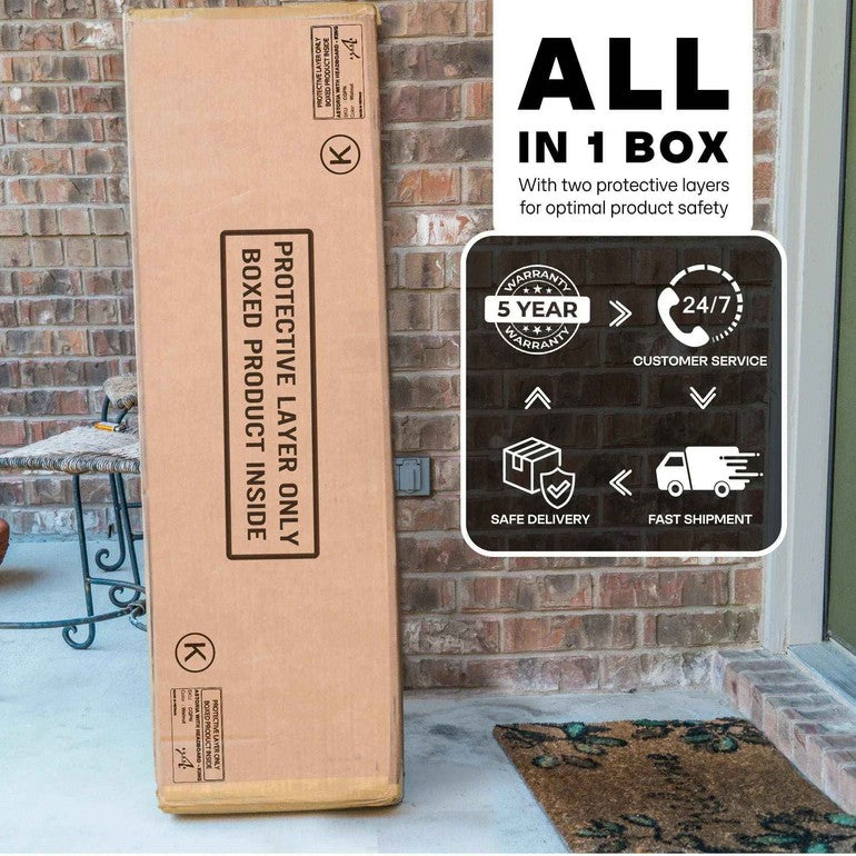 Acacia Astoria Upholstered Solid Wood Bed Frame - Megsu