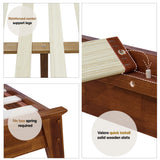 Cadre de lit plateforme en bois de luxe Kaylin