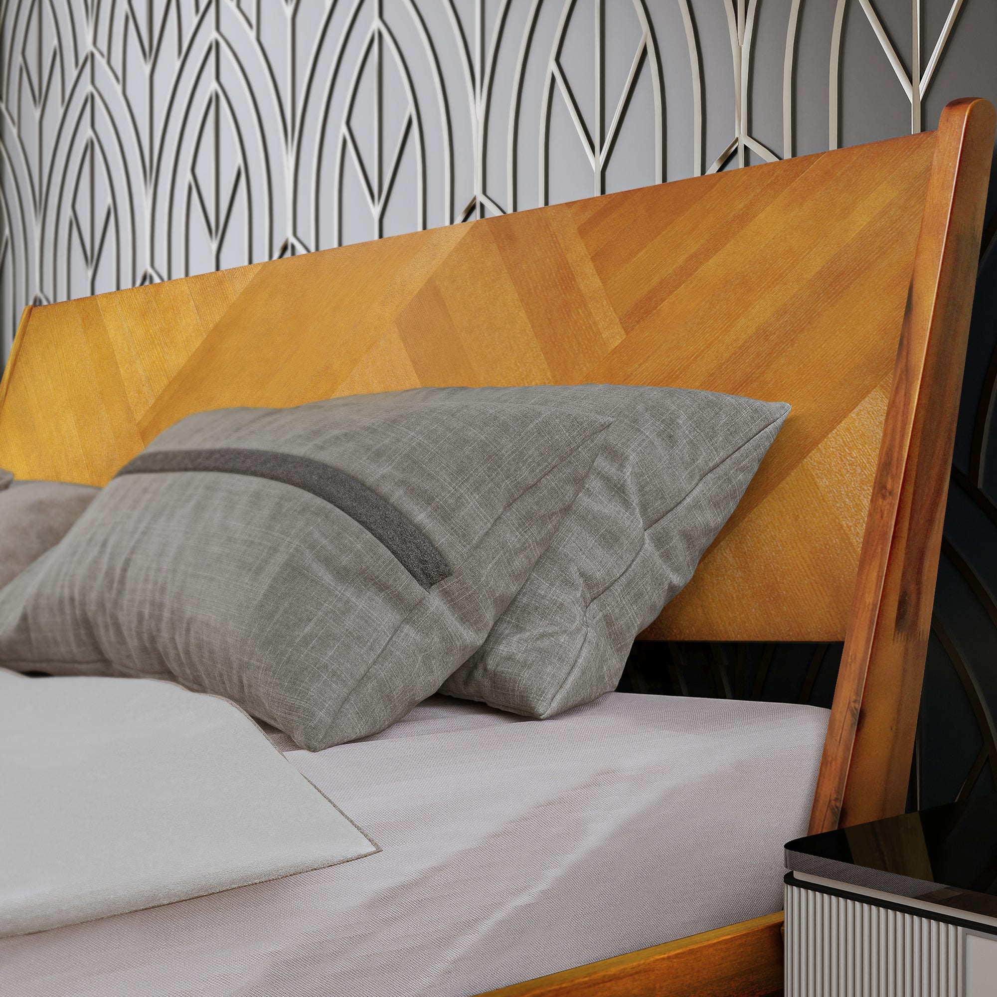 Gazelle Platform Bed Frame With Headboard
