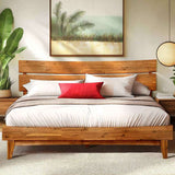 Acacia Aurora Deluxe Wood Platform Bed Frame - Megsu
