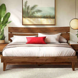 Acacia Aurora Deluxe Wood Platform Bed Frame - Megsu