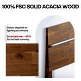 Acacia Aurora Deluxe Wood Platform Bed Frame - Megsu