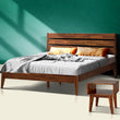 Acacia Emery Solid Wood Bed Frame & Nightstand Bedroom Set - Megsu