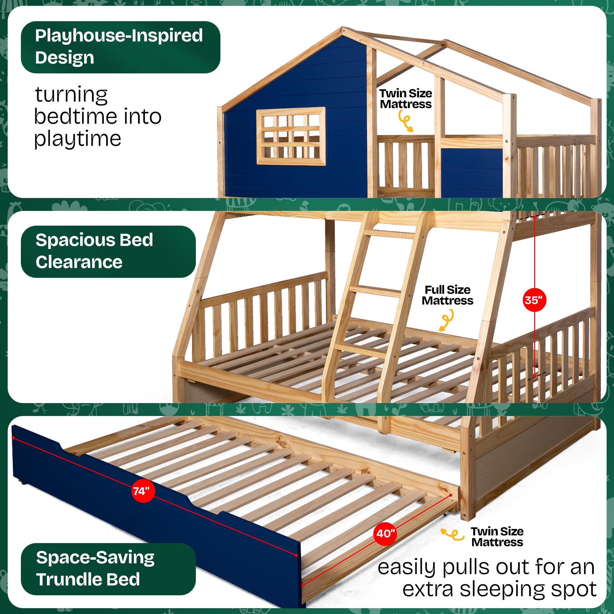 Treehouse Kid Bunk Bed