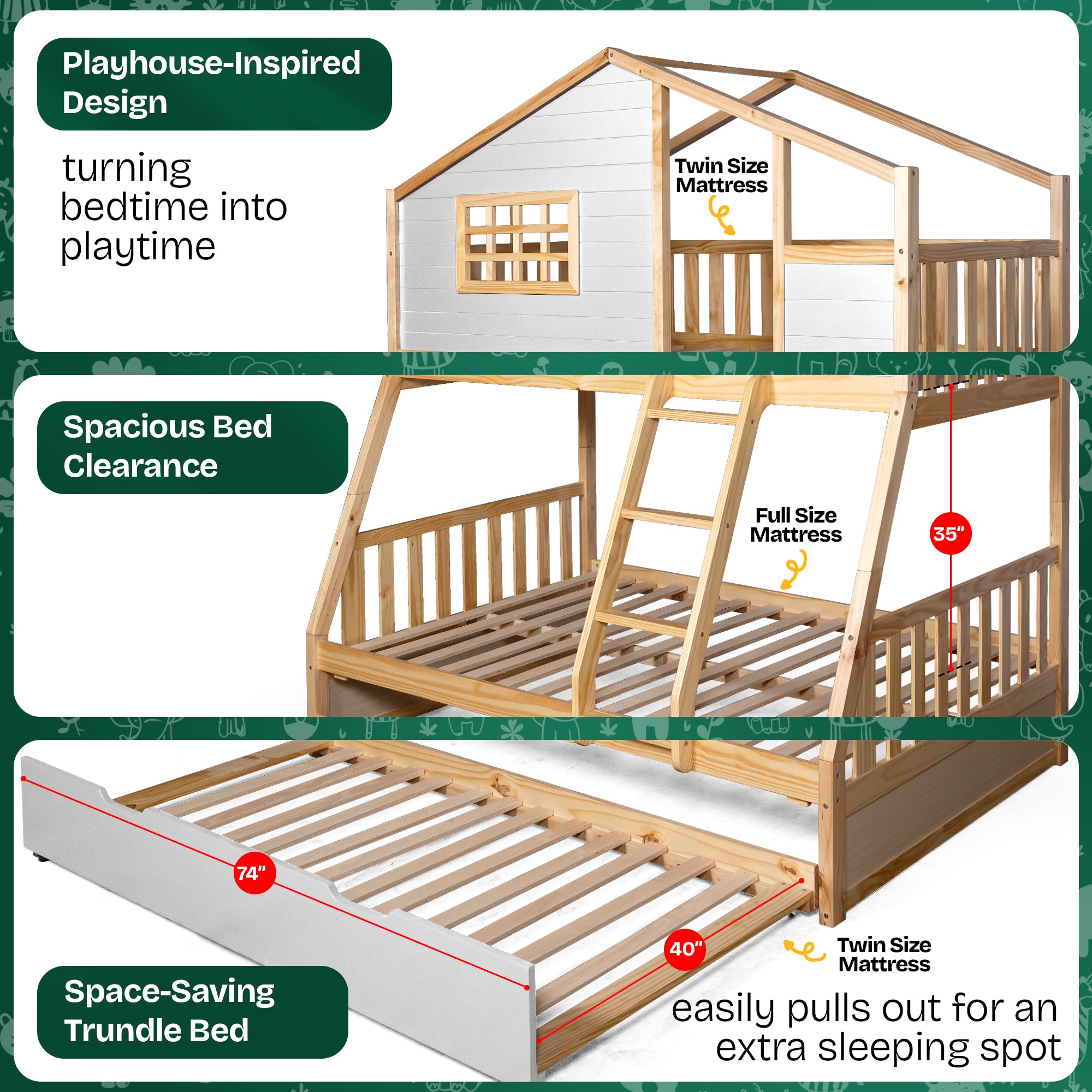 Treehouse Kid Bunk Bed for Fun and Adventure in Your Child's Room