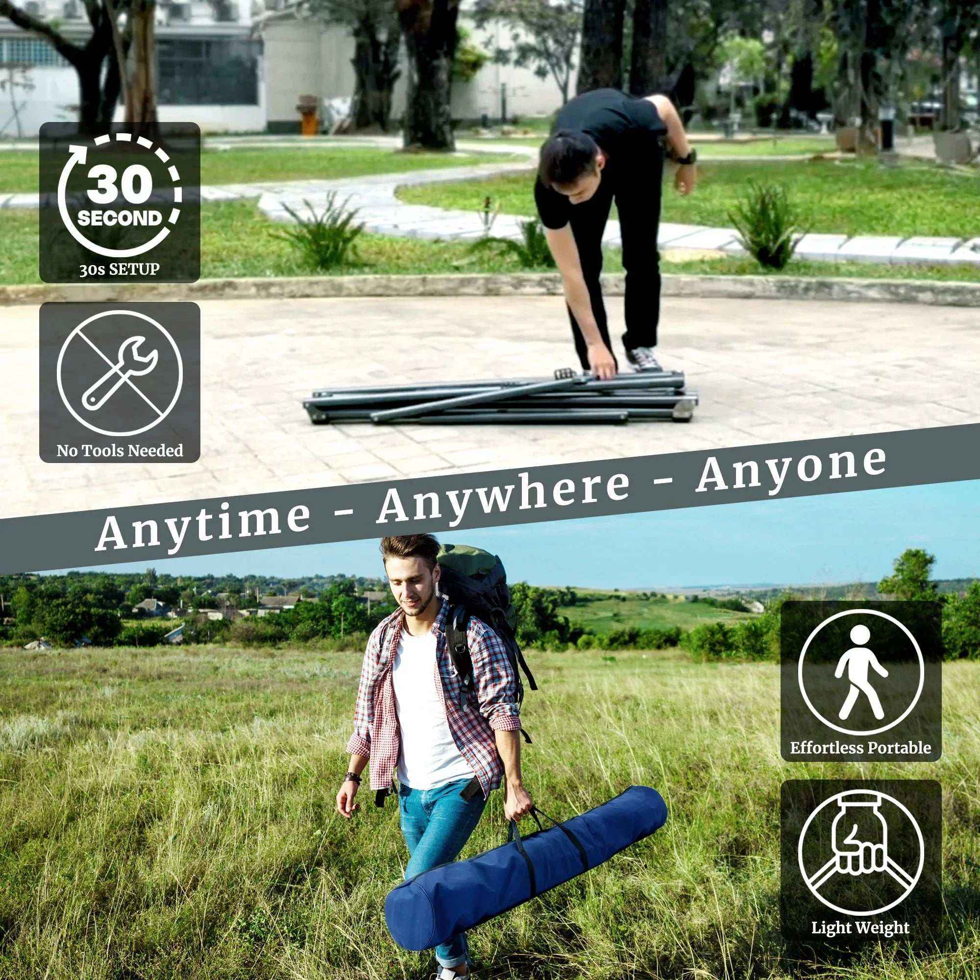 Tranquillo Universal Hammock with Stands - Megsu