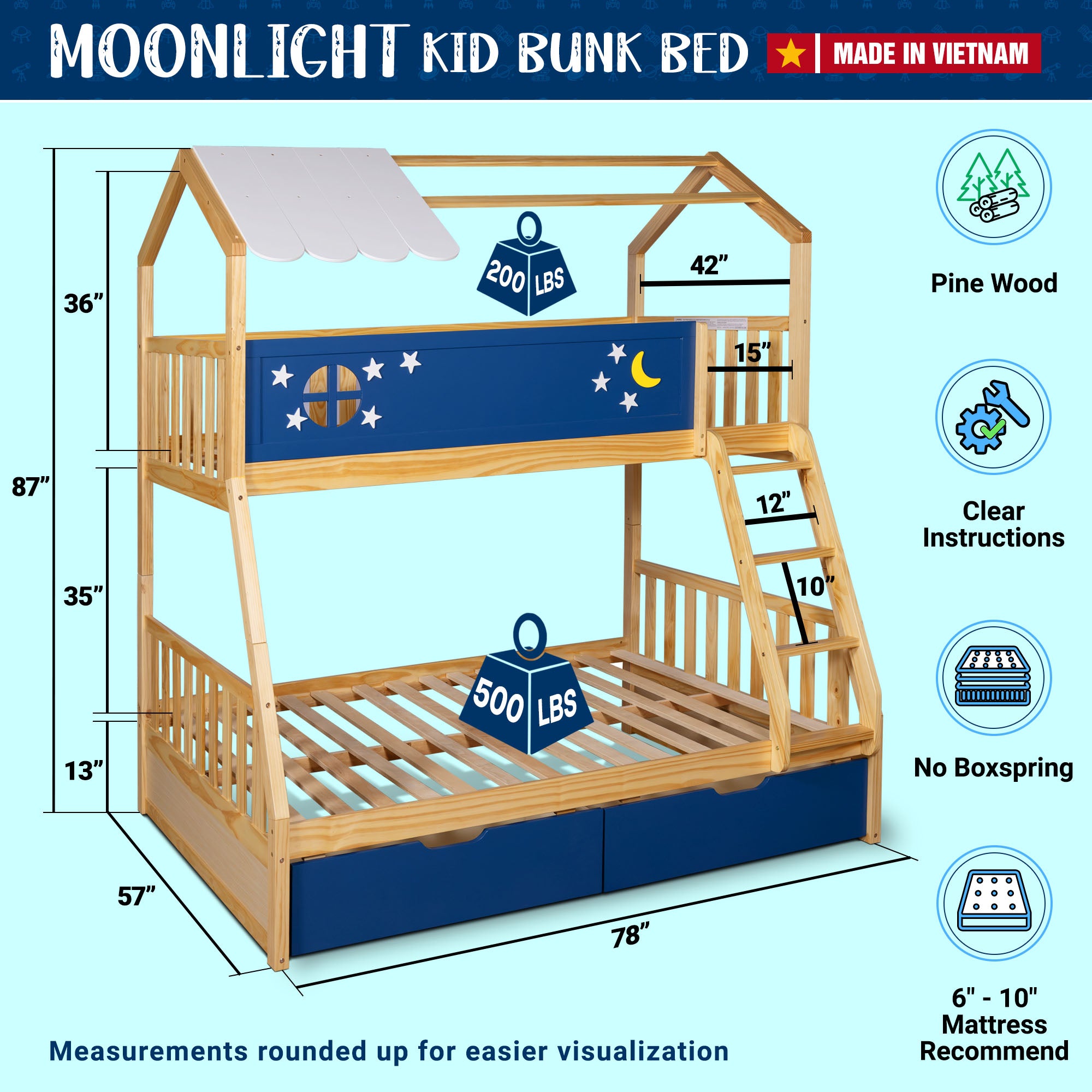 Moonlight Kid Bunk Bed