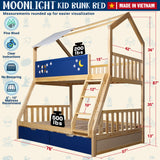 Moonlight Kid Bunk Bed - Stylish and Space-Saving Bunk Bed for Kids