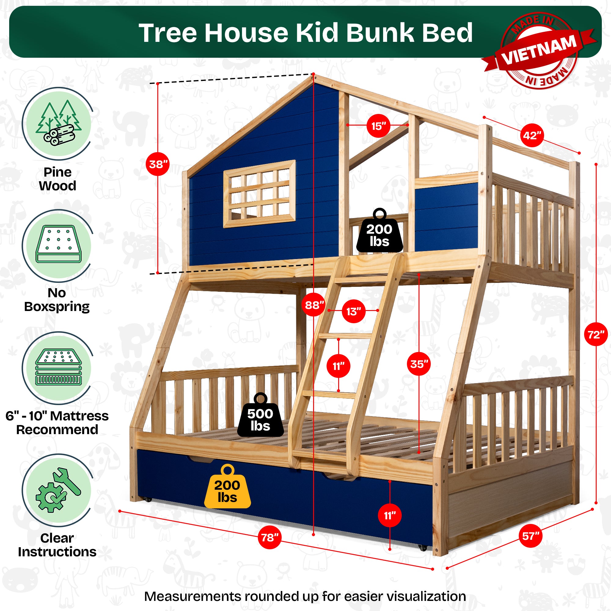 Treehouse Kid Bunk Bed