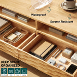 Acacia Elara 47.2” Rectangular Coffee Table with Drawers & Open Storage