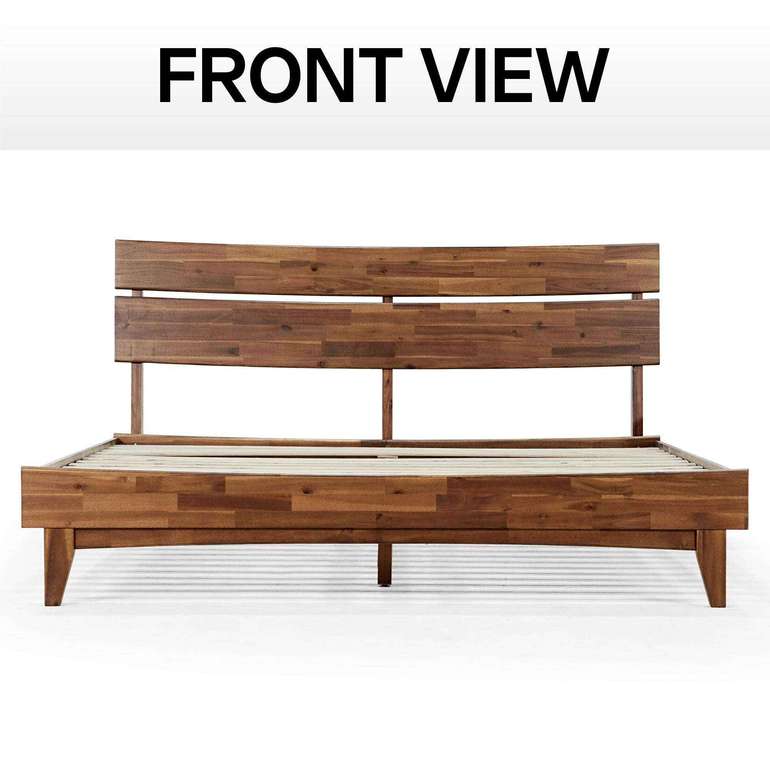 Acacia Aurora Deluxe Wood Platform Bed Frame - Megsu