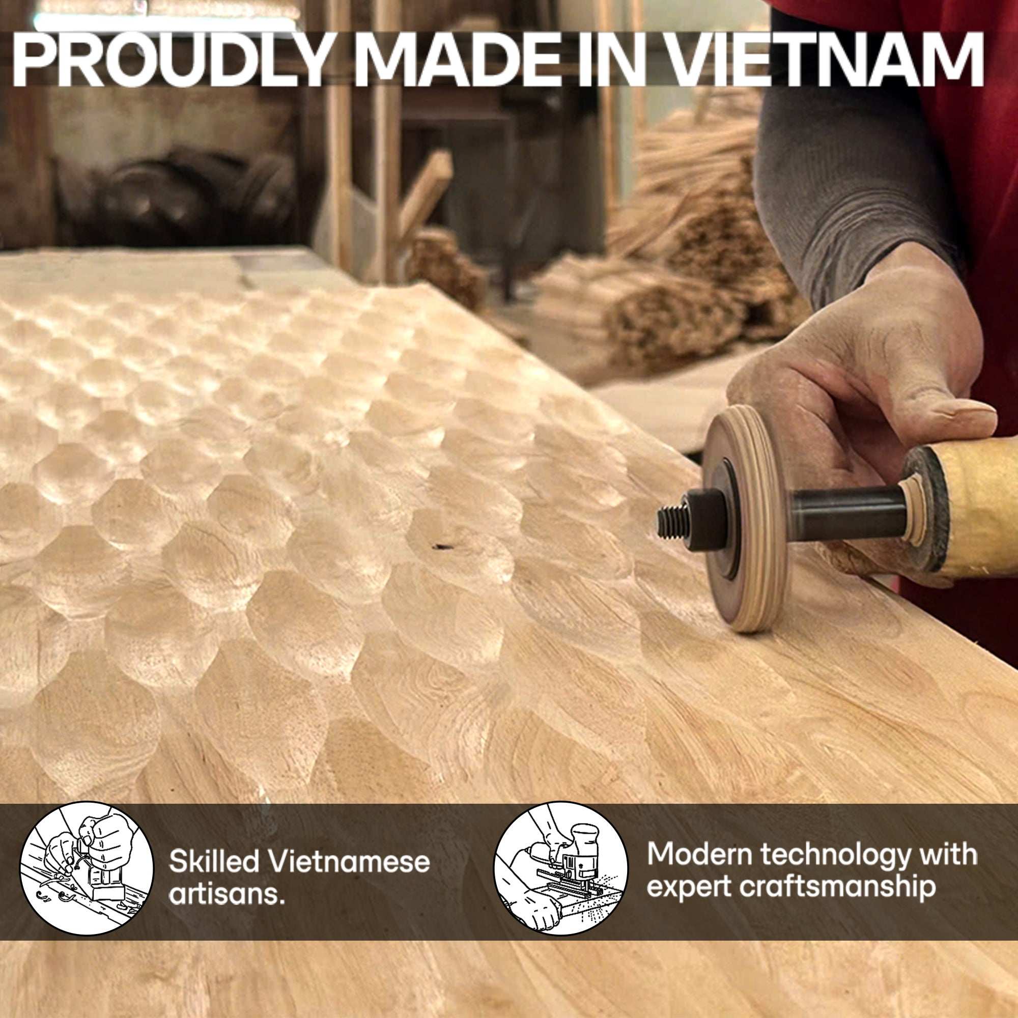 Acacia Elara Dresser with 5 Drawers - Megsu