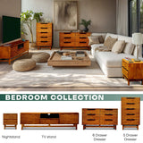 Acacia Elara Dresser with 5 Drawers - Megsu