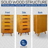 Acacia Harmony Dresser with 5 Drawers - Megsu