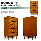 Acacia Elara Dresser with 5 Drawers - Megsu