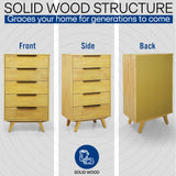 Acacia Harmony Dresser with 5 Drawers for Stylish Storage Solutions