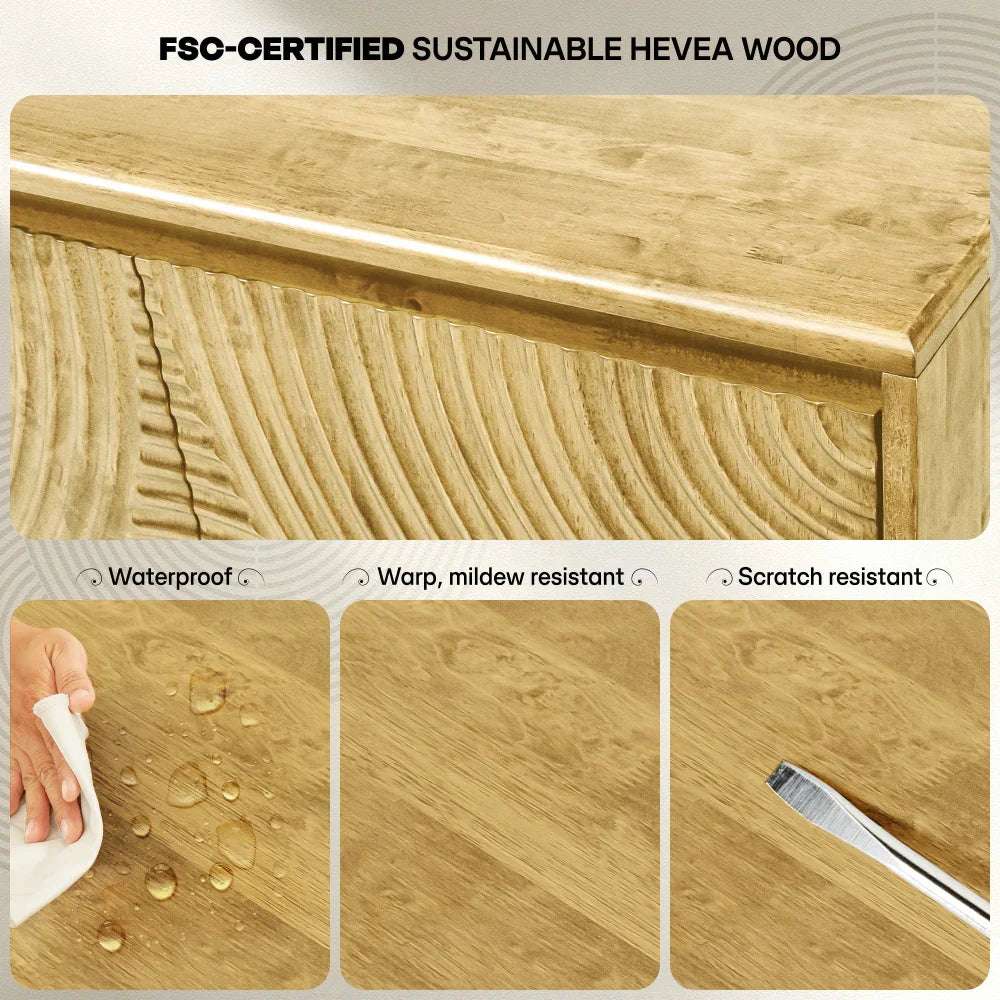 Acacia Harmony TV Stand with Storage for TVs up to 80" - Megsu