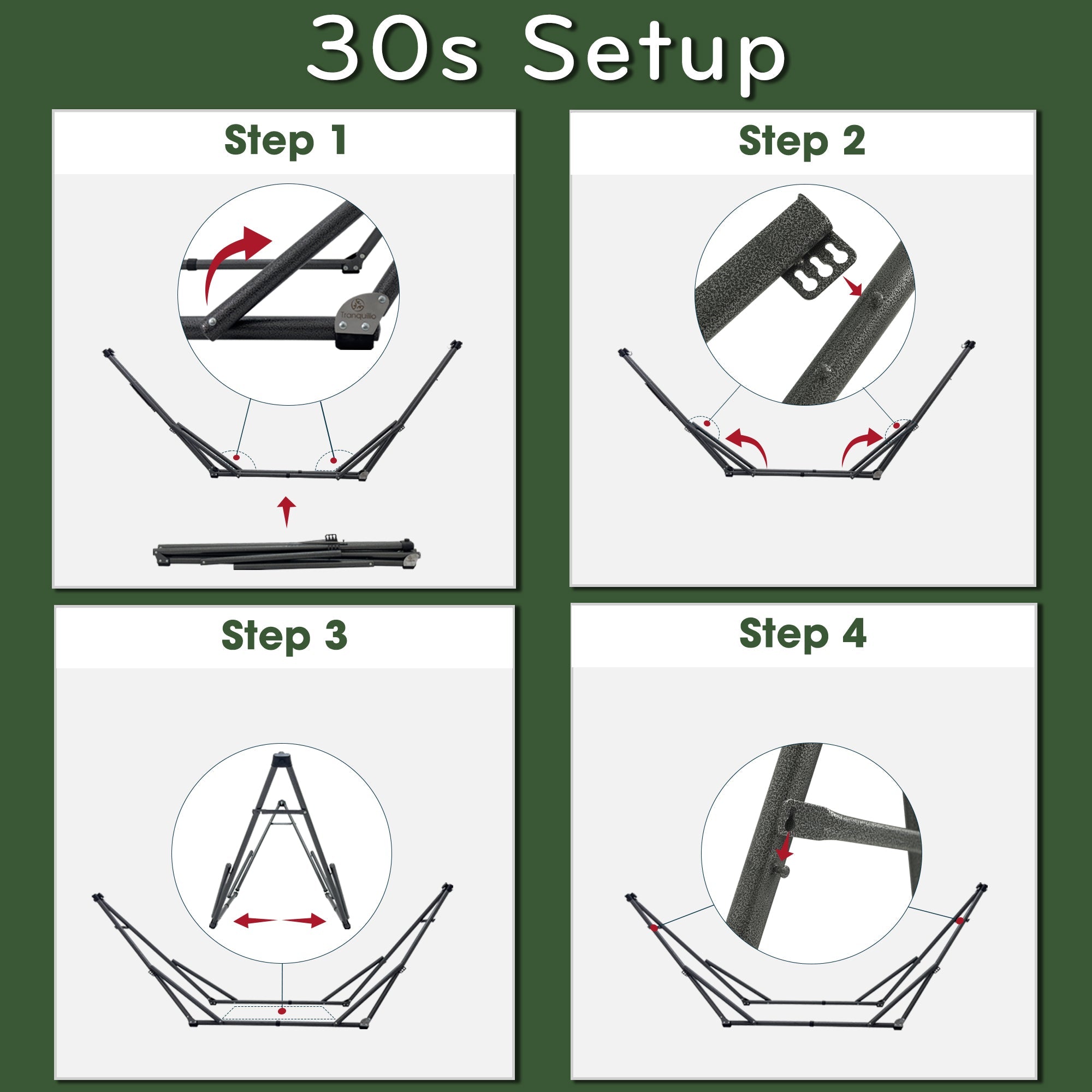 Tranquillo Universal Hammock Chair Set - Megsu