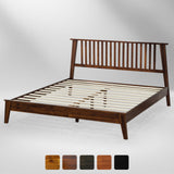 Cadre de lit plateforme en bois de luxe Kaylin