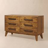 Cómoda de madera maciza Acacia Legacy: elegancia y durabilidad atemporales