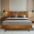 Acacia Harmony Platform Bed Frame with Headboard - Megsu