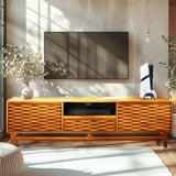 Acacia Elara TV Stand with Storage and Cable Management for TVs up to 80" - Megsu