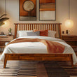 Acacia Kaylin Solid Wood Bed Frame - Megsu