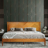 Rorns Panthera Platform Bed Frame With Headboard - Megsu