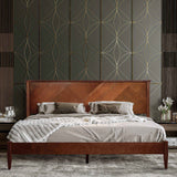 Rorns Panthera Platform Bed Frame With Headboard - Megsu