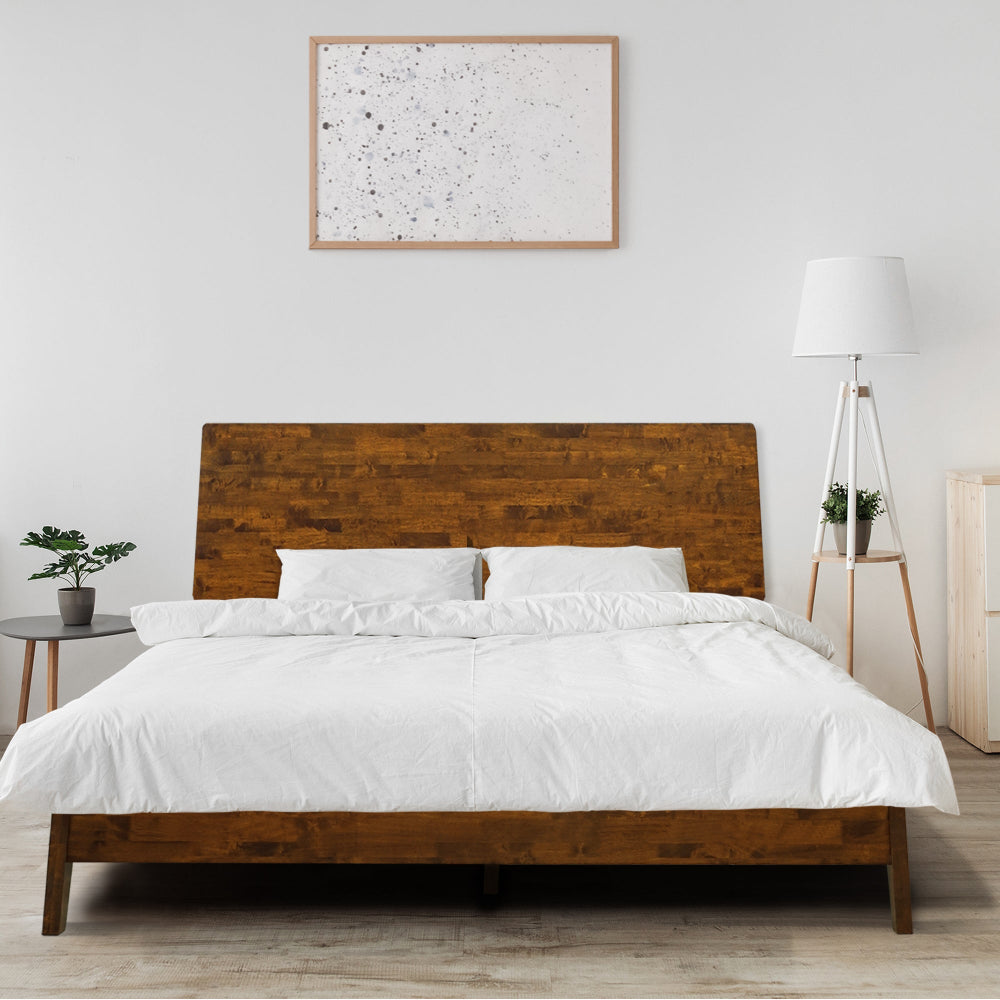 Acacia Serenity Deluxe Wood Platform Bed Frame