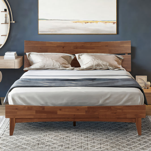 Acacia Aurora Deluxe Wood Platform Bed Frame - Megsu