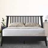 Cadre de lit plateforme en bois de luxe Kaylin