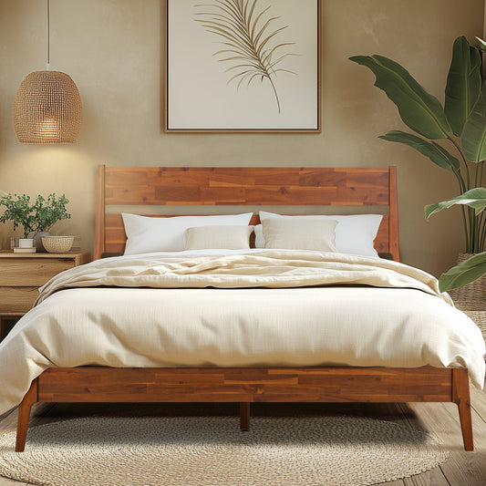 Acacia Callisto Deluxe Solid Wood Bed Frame - Megsu